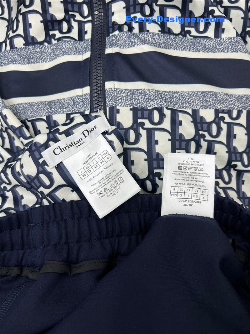 D10r hooded zipper jacket + wide-leg trousers set replica clothes