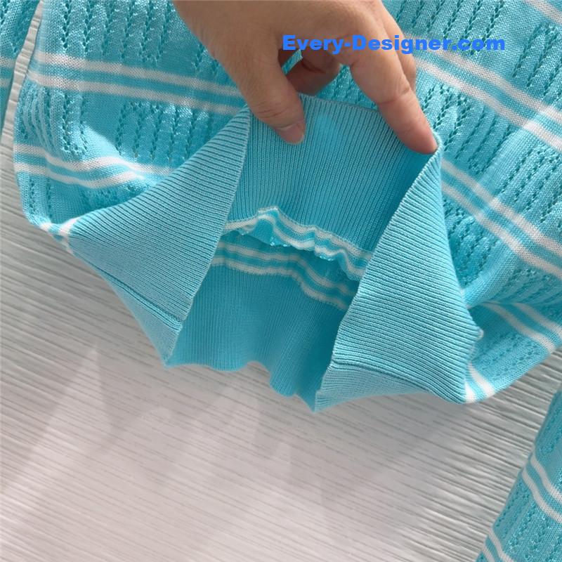 M1um1u striped hollow sweater replica d&g clothing