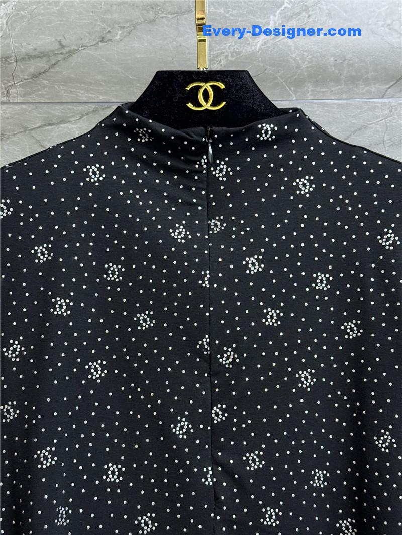 Ch**el logo bottoming shirt replica d&g clothing