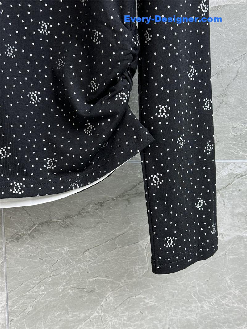 Ch**el logo bottoming shirt replica d&g clothing