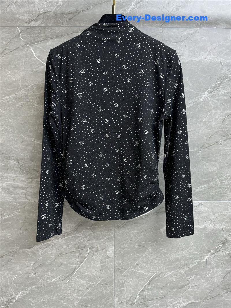 Ch**el logo bottoming shirt replica d&g clothing