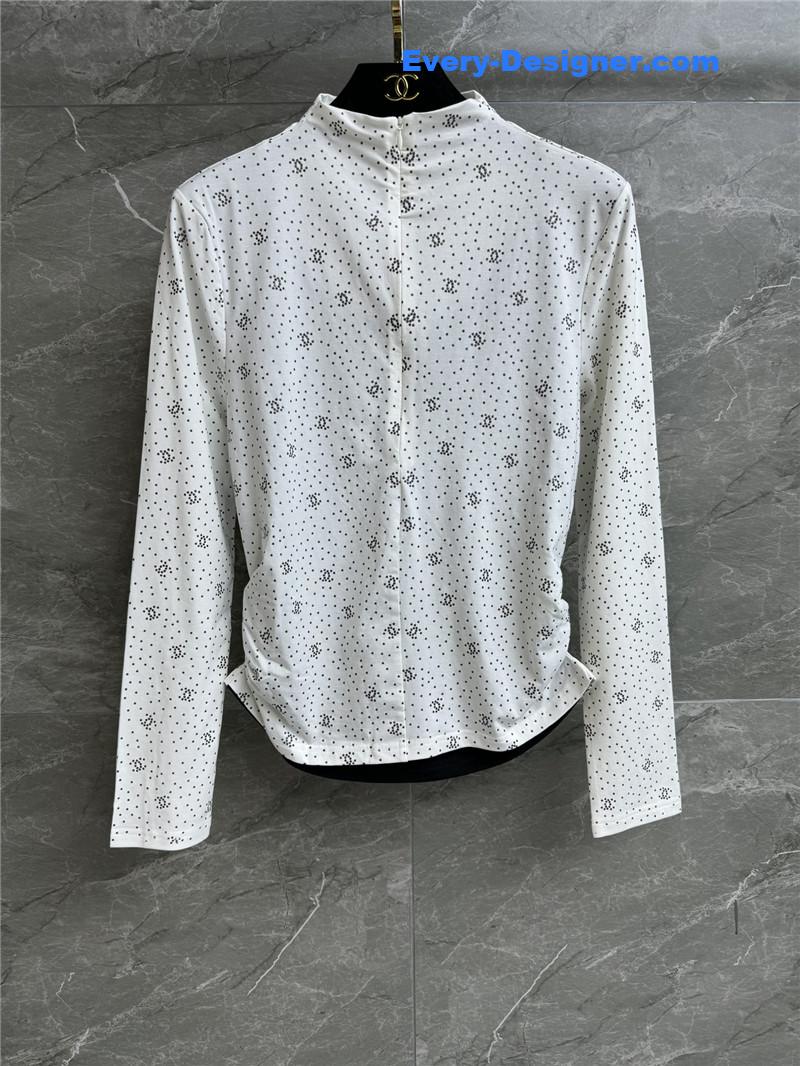 Ch**el logo bottoming shirt replica d&g clothing