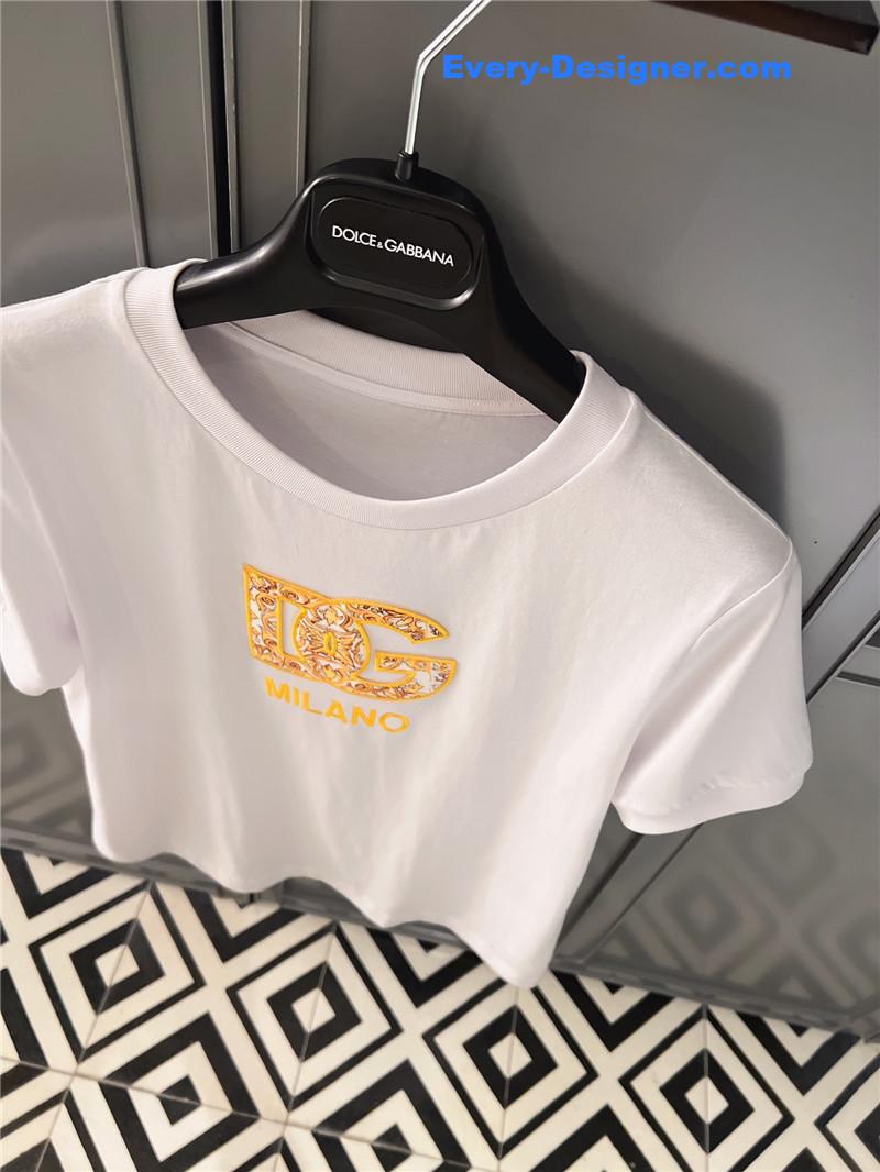 Dolce & Gabbana d&g positioning printed T-shirt replica clothes