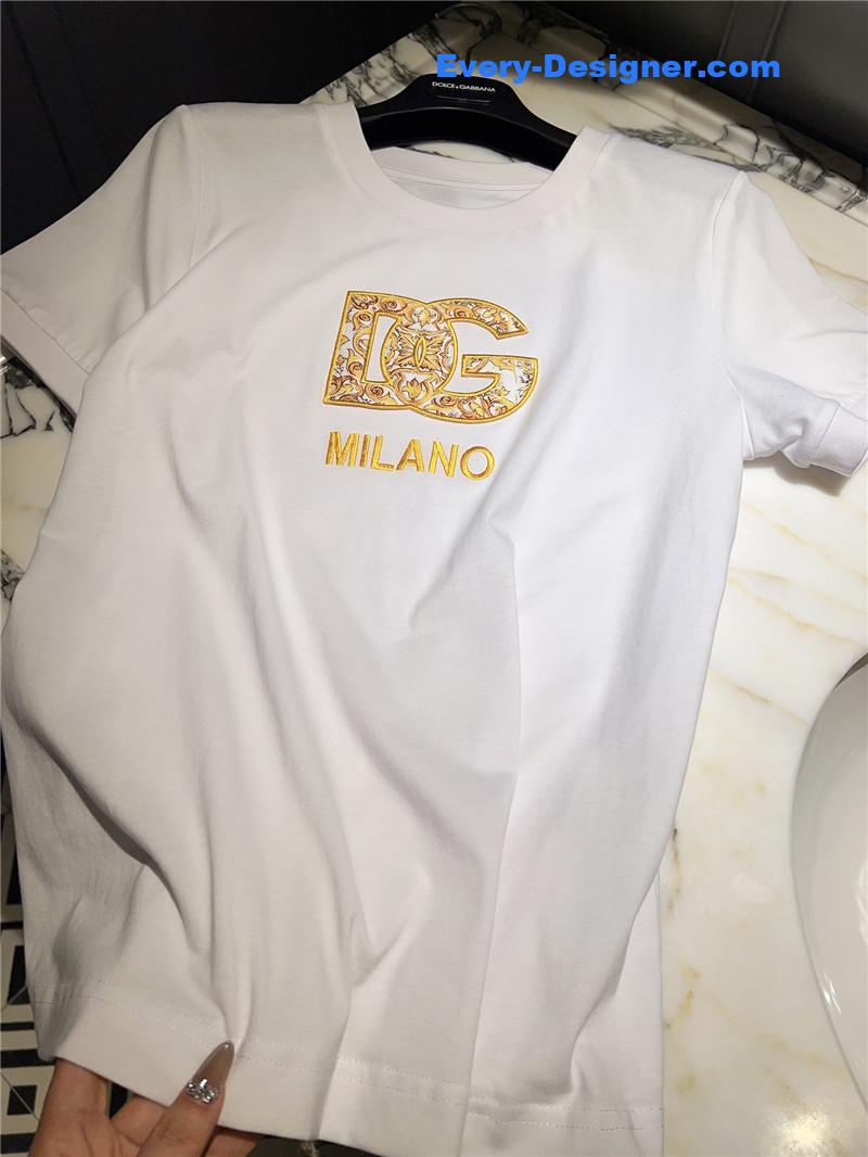 Dolce & Gabbana d&g positioning printed T-shirt replica clothes