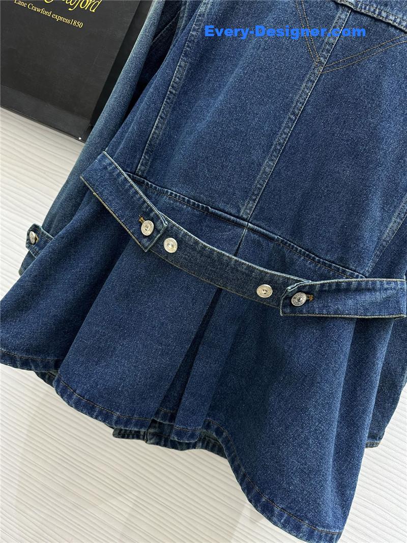 a1exa*der Mcqv*en irregular denim jacket replicas clothes