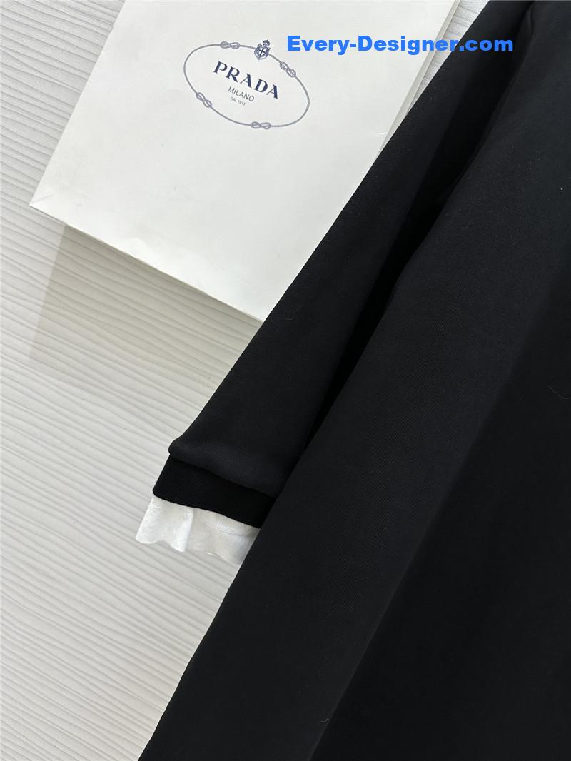 Pra*a polo long sleeve dress replica clothing sites