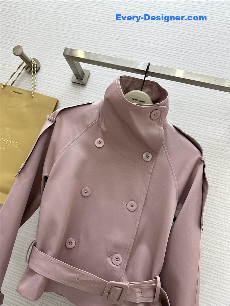 Bv*b*rry stand collar short trench coat replicas clothes