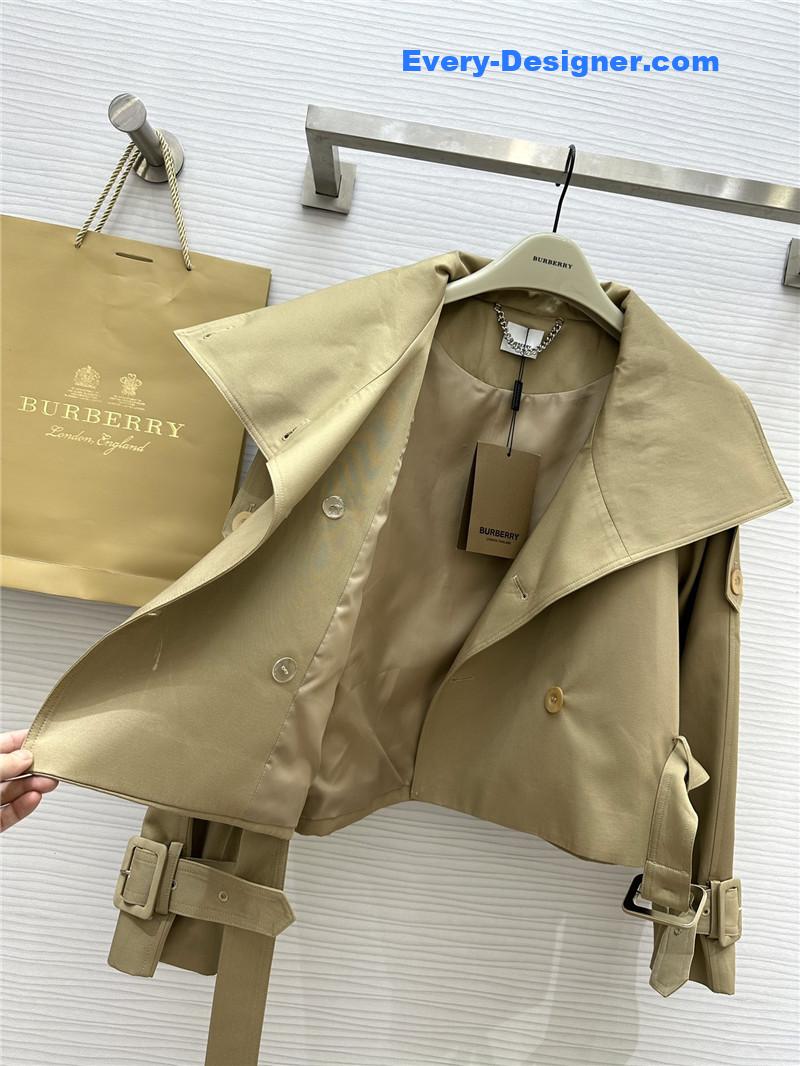 Bv*b*rry stand collar short trench coat replicas clothes