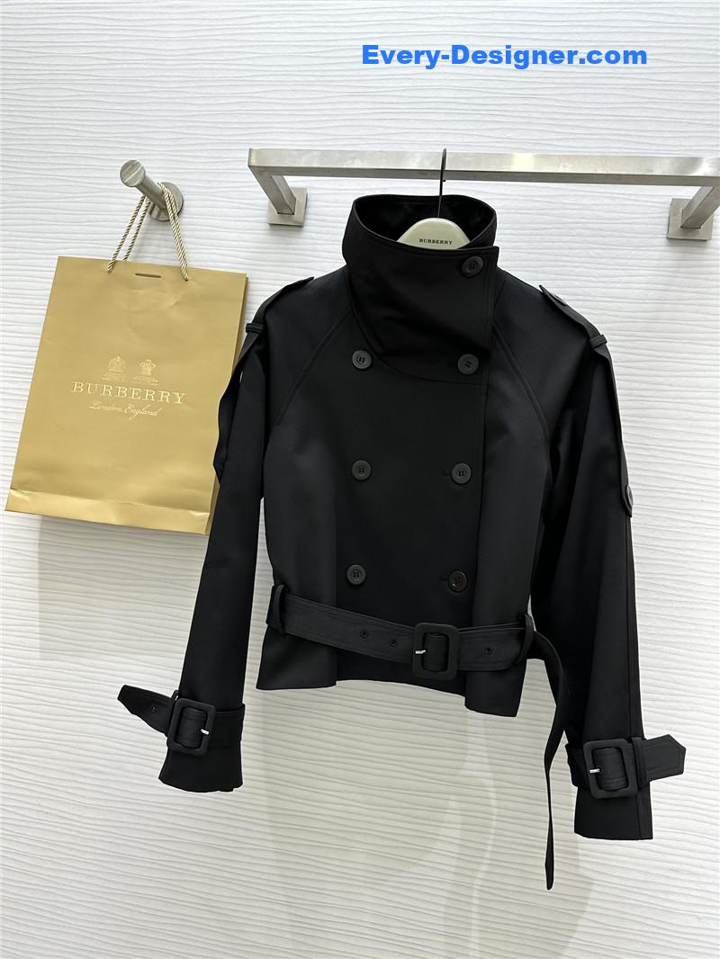 Bv*b*rry stand collar short trench coat replicas clothes