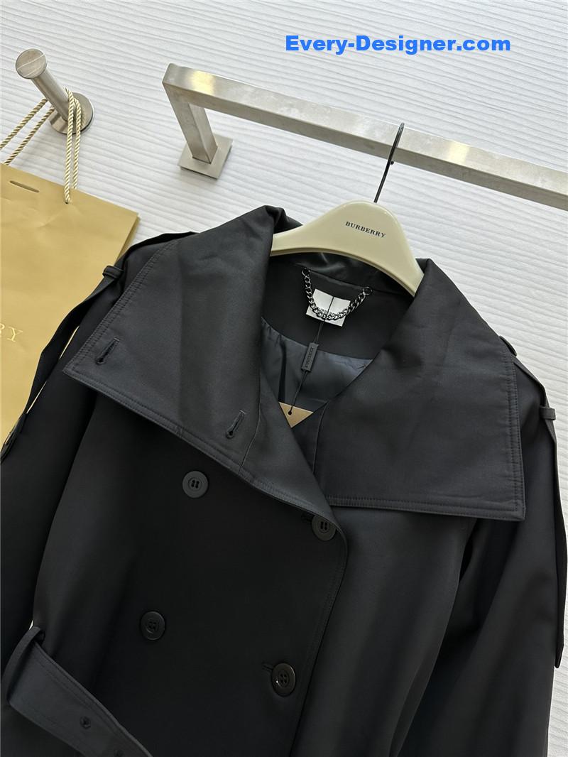 Bv*b*rry stand collar short trench coat replicas clothes