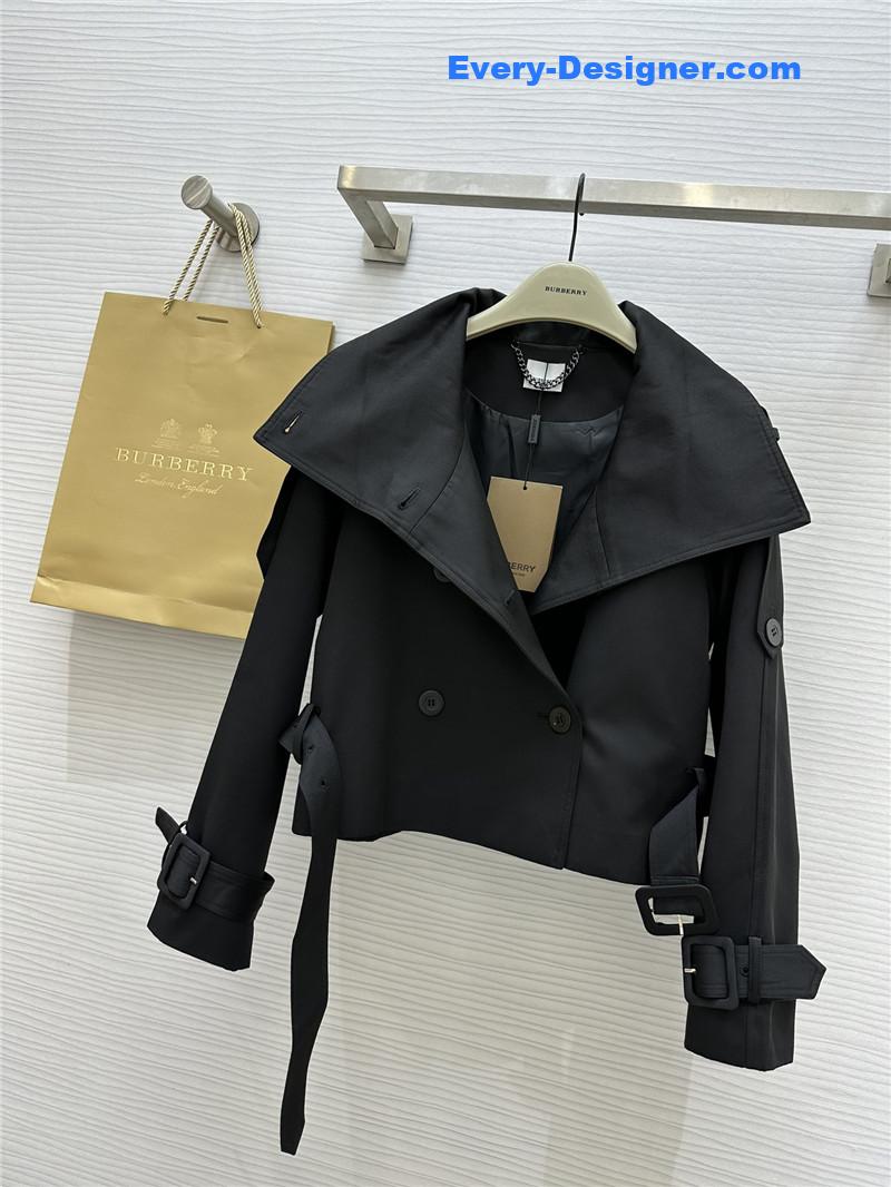 Bv*b*rry stand collar short trench coat replicas clothes