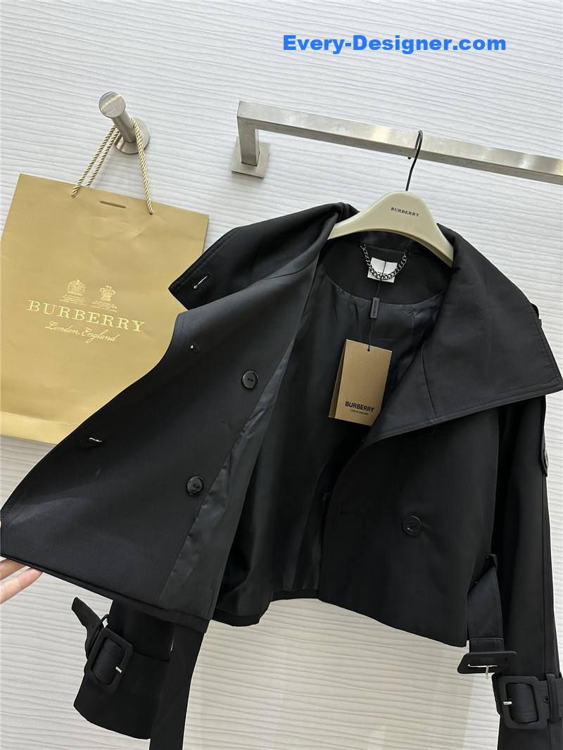 Bv*b*rry stand collar short trench coat replicas clothes