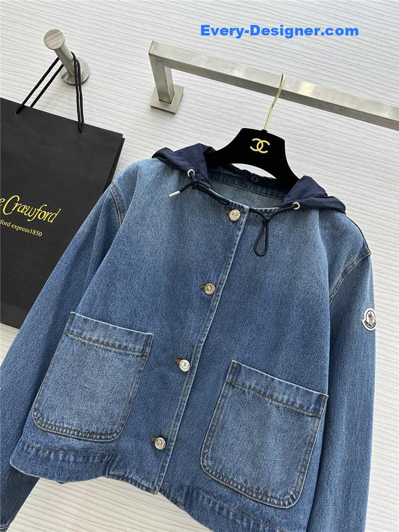 Moncler vintage washed denim jacket replica clothing sites