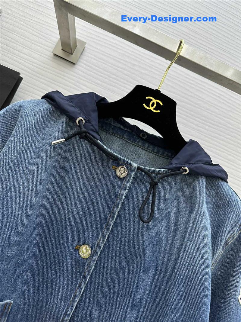 Moncler vintage washed denim jacket replica clothing sites