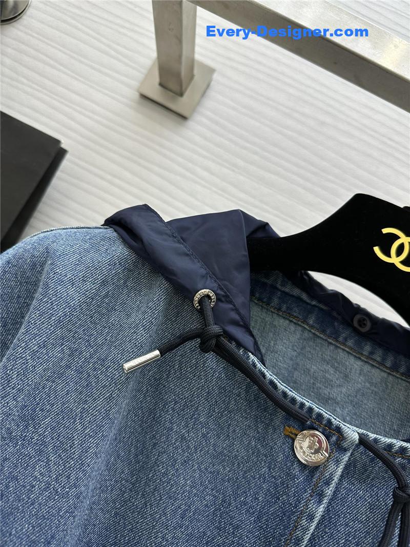 Moncler vintage washed denim jacket replica clothing sites