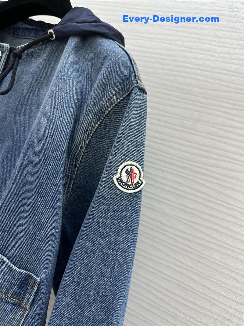 Moncler vintage washed denim jacket replica clothing sites