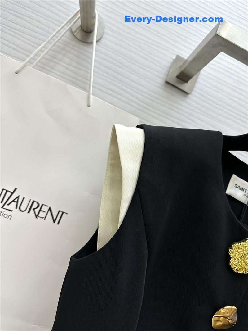 Y51 metal button vest + wide-leg pants set replica clothing sites