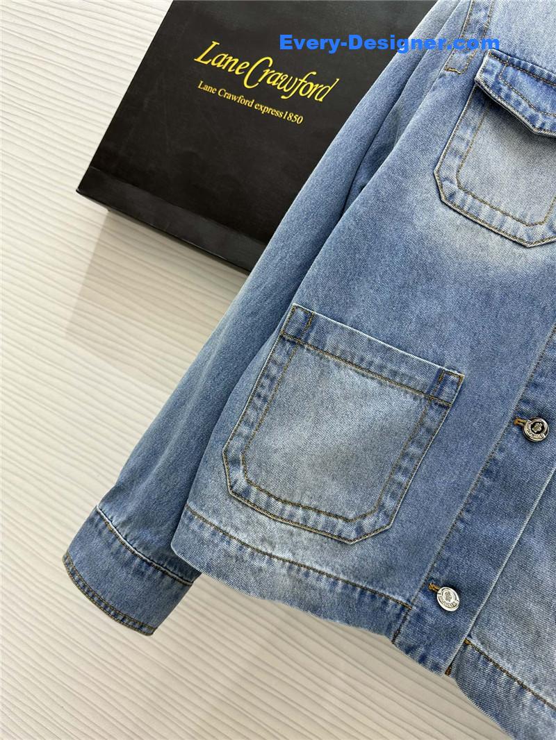 Moncler vintage washed denim jacket replica d&g clothing