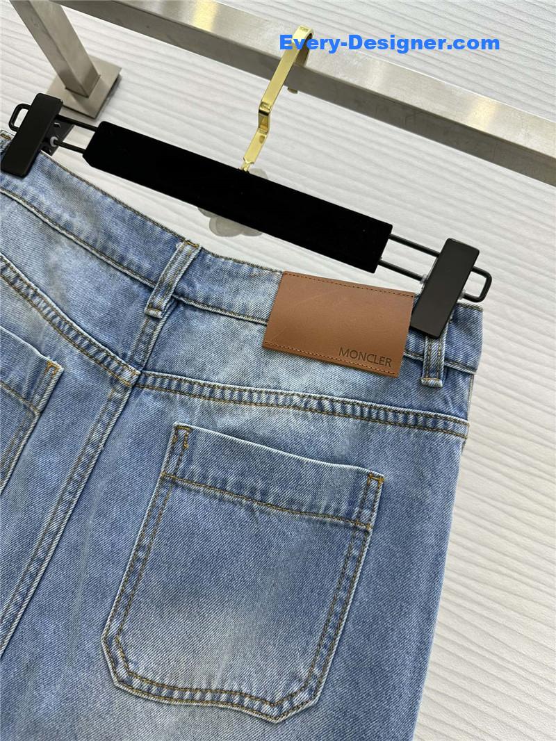 Moncler vintage buttoned denim midi skirt replica clothing