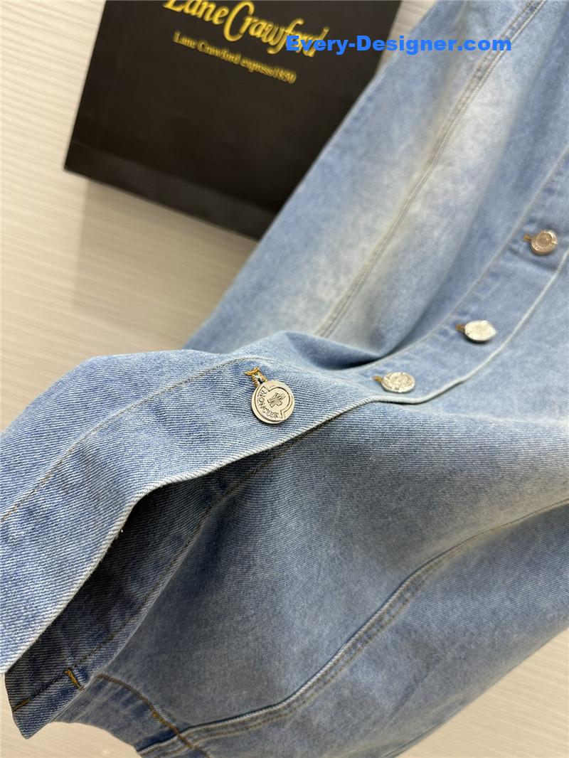 Moncler vintage buttoned denim midi skirt replica clothing