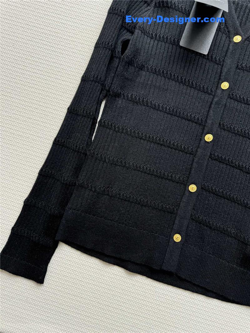 Y51 hollow knitted long-sleeved cardigan replicas clothes