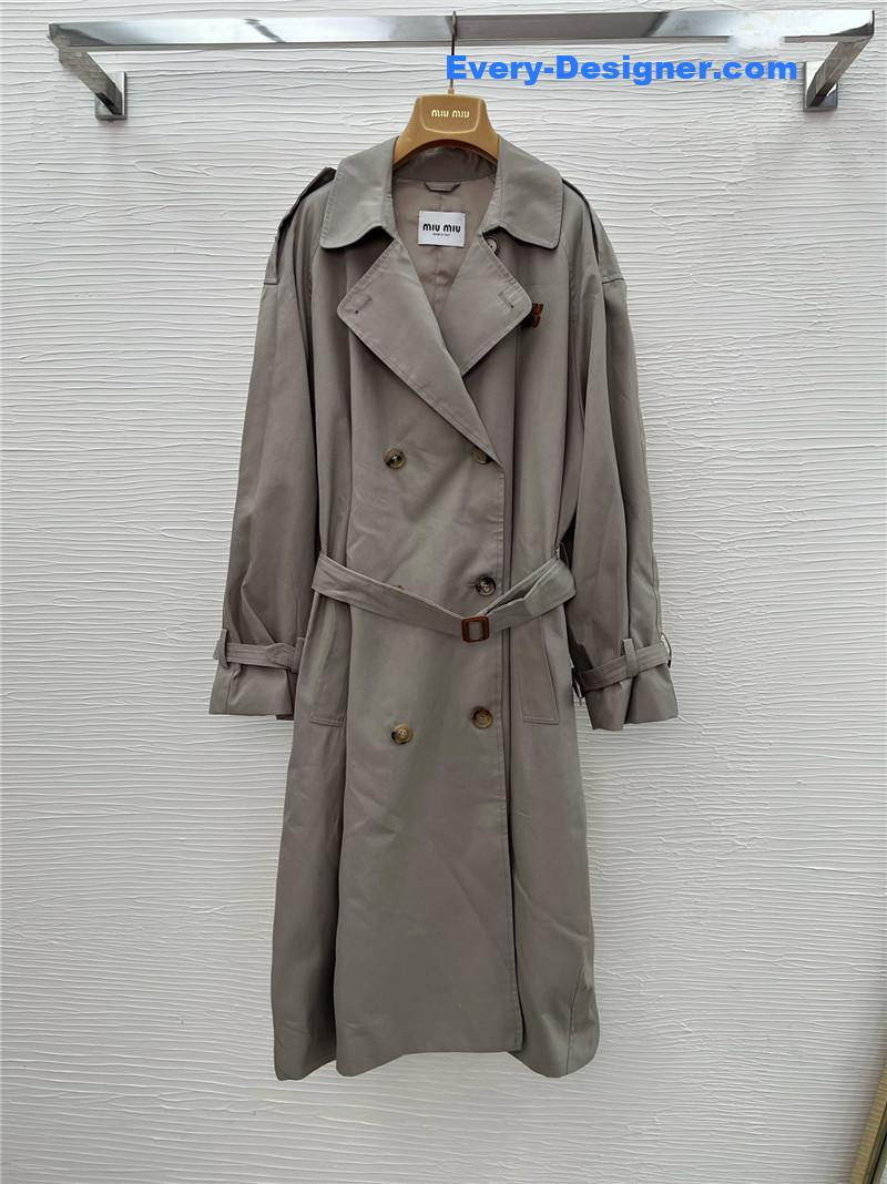 M1um1u new trench coat replica d&g clothing