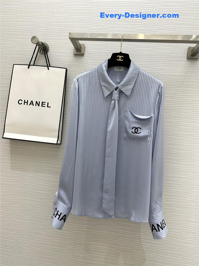 Ch**el embroidered ribbon shirt replica d&g clothing