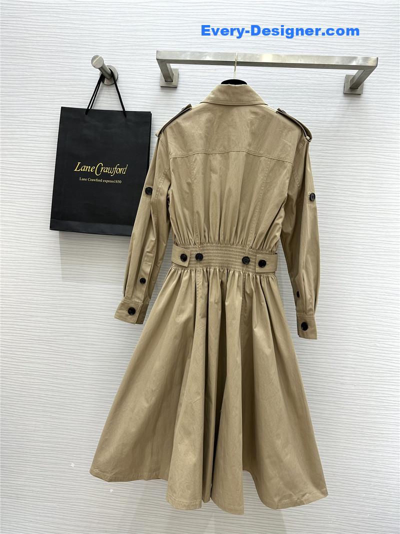 b0tt*ga Ven*ta khaki cotton work skirt replica clothes