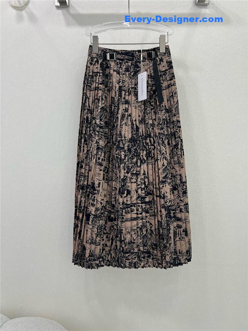 D10r pleated long skirt replica d&g clothing