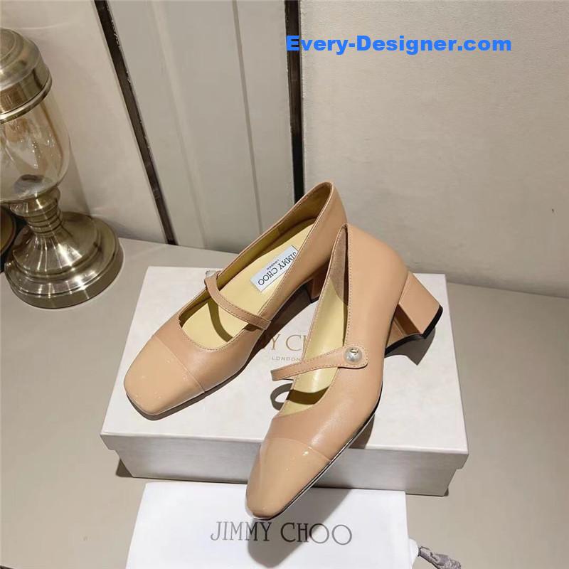 J1m*y Ch00 elisa 45 nude nappa patent pumps