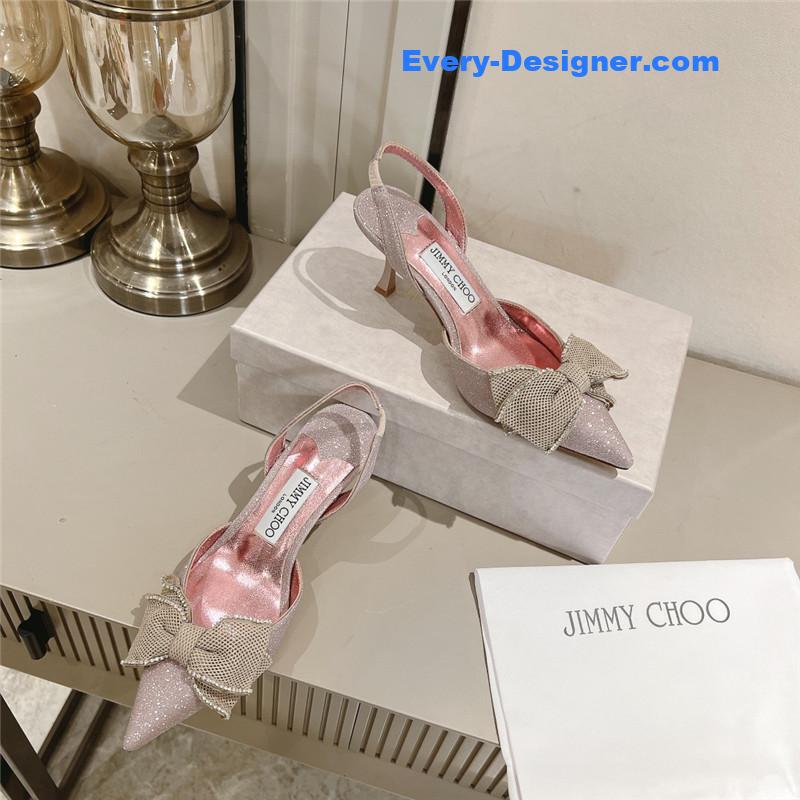J1m*y Ch00 brook sb 50 rose mix glitter fabric shoes