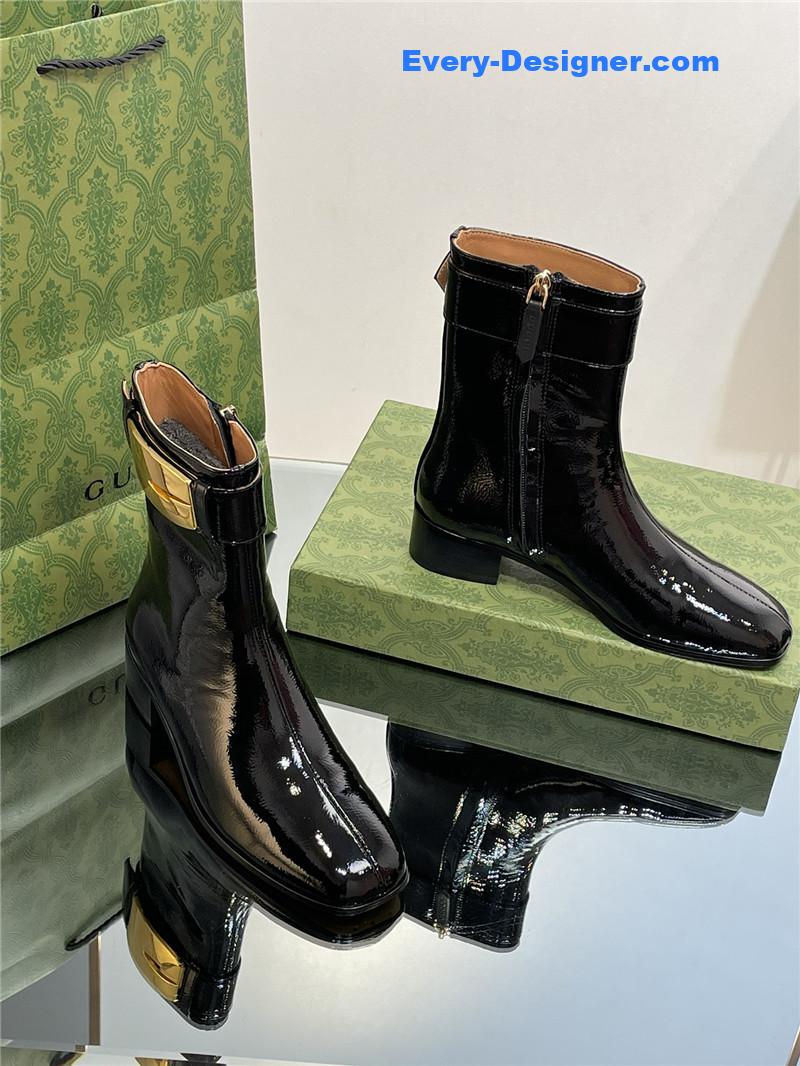 Gvc*1 retro g 35mm oil wax leather ankle boots