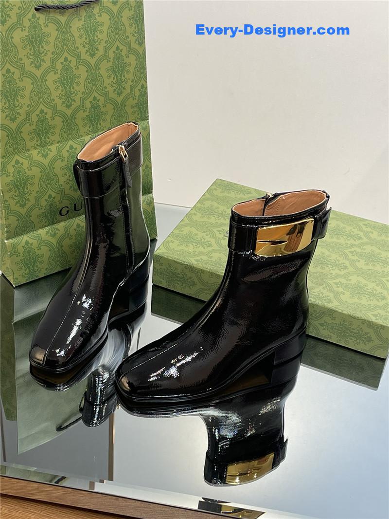 Gvc*1 retro g 35mm oil wax leather ankle boots
