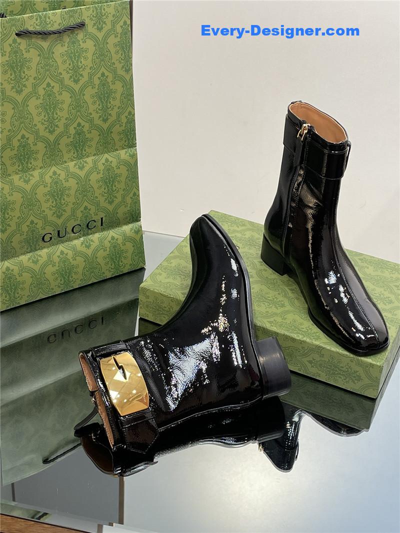 Gvc*1 retro g 35mm oil wax leather ankle boots