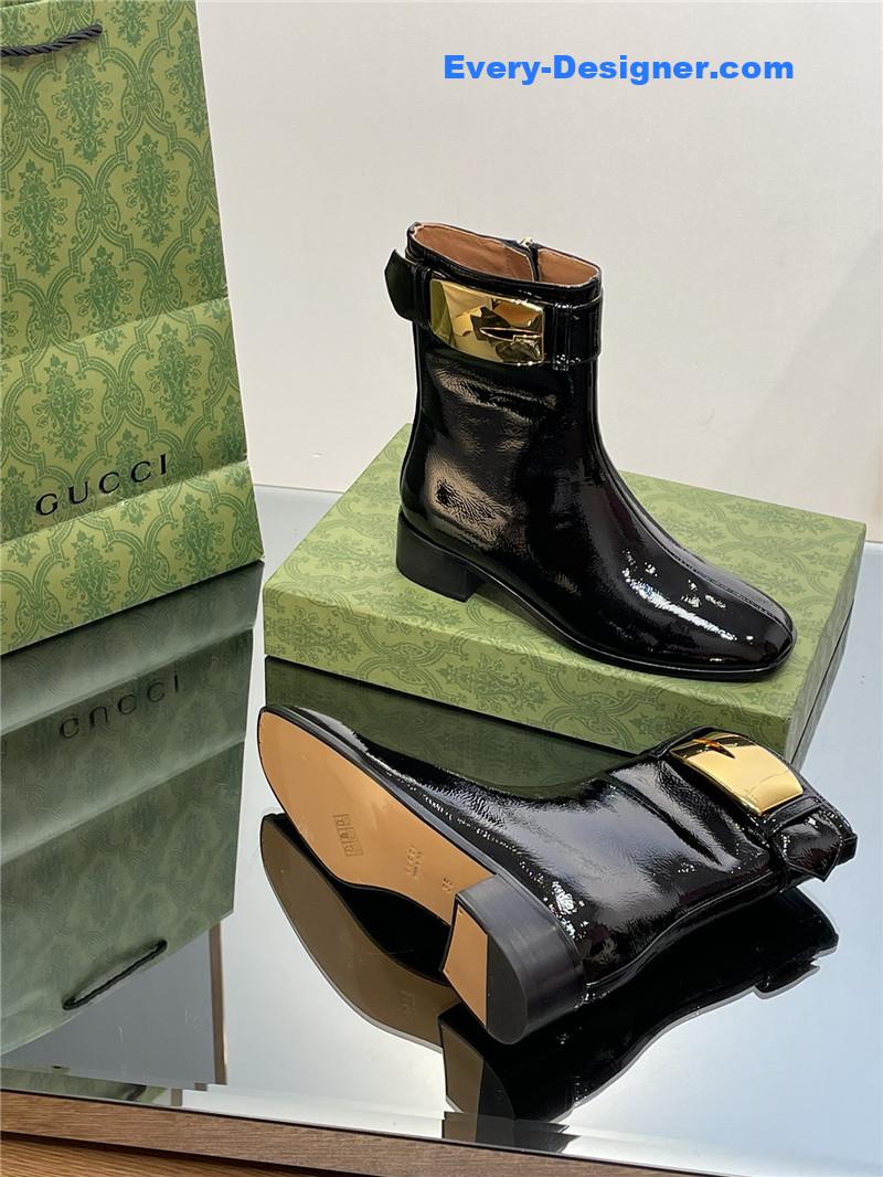 Gvc*1 retro g 35mm oil wax leather ankle boots