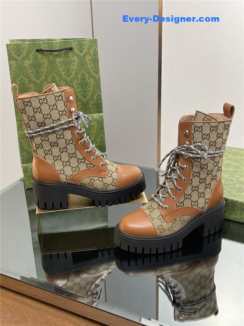 Gvc*1 gg platform lace-up ankle boots