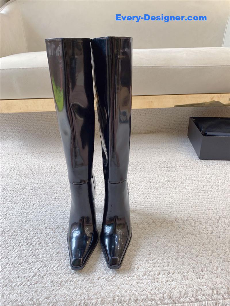 Sa1nt Lau*nt nina high leather boots