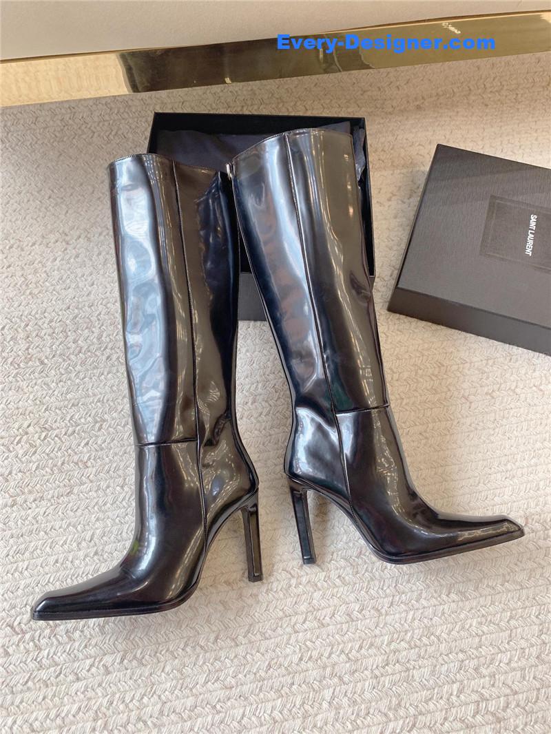Sa1nt Lau*nt nina high leather boots