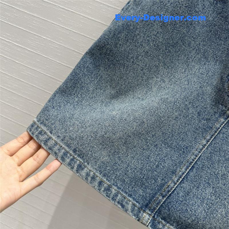 Givenchy metal chain buckle denim skirt replica D & G Clothing