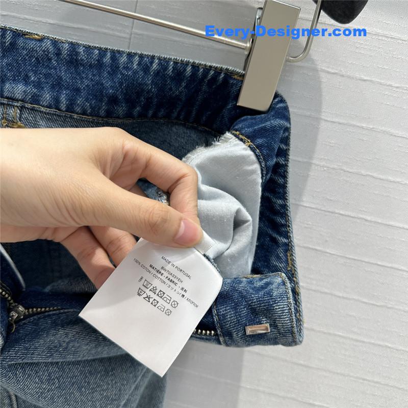 Givenchy metal chain buckle denim skirt replica D & G Clothing