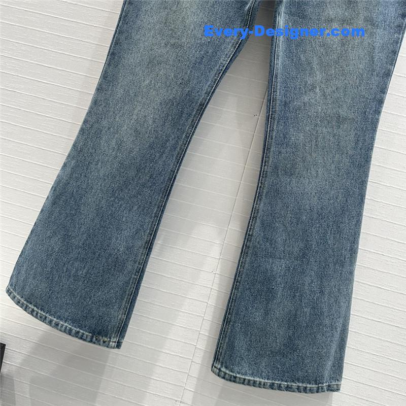 Givenchy metal chain buckle denim micro -trousers replica clothers