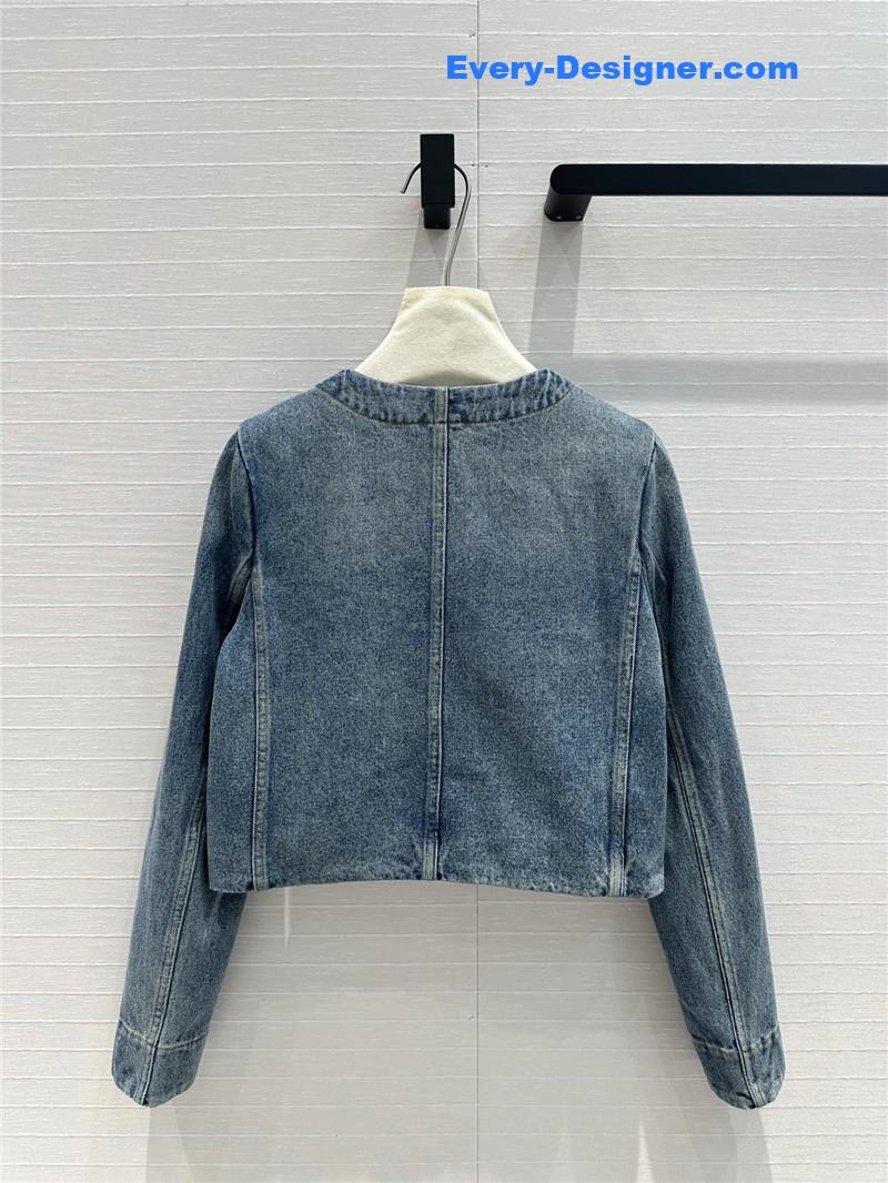 Givenchy metal chain buckle denim jacket replica clothing