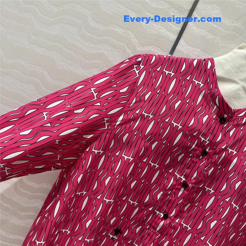 D10r letter element printing pattern shirt replica clother