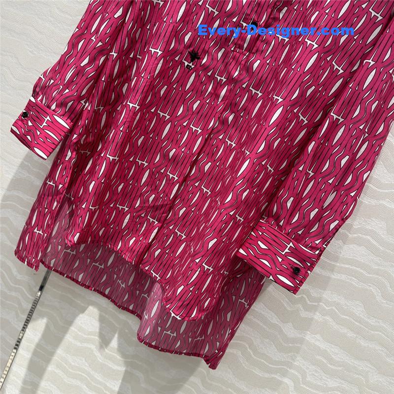D10r letter element printing pattern shirt replica clother