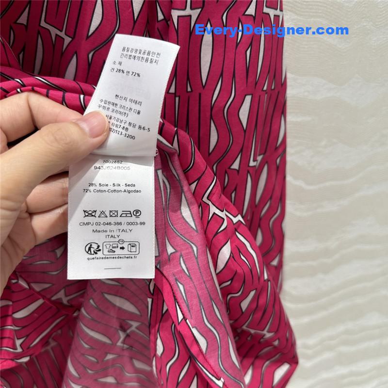 D10r letter element printing pattern shirt replica clother