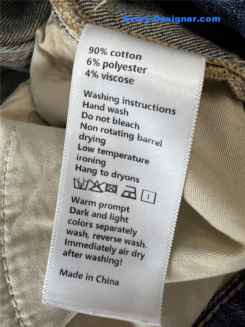 A1exa*der wang letters print denim trousers replica d & g clothing