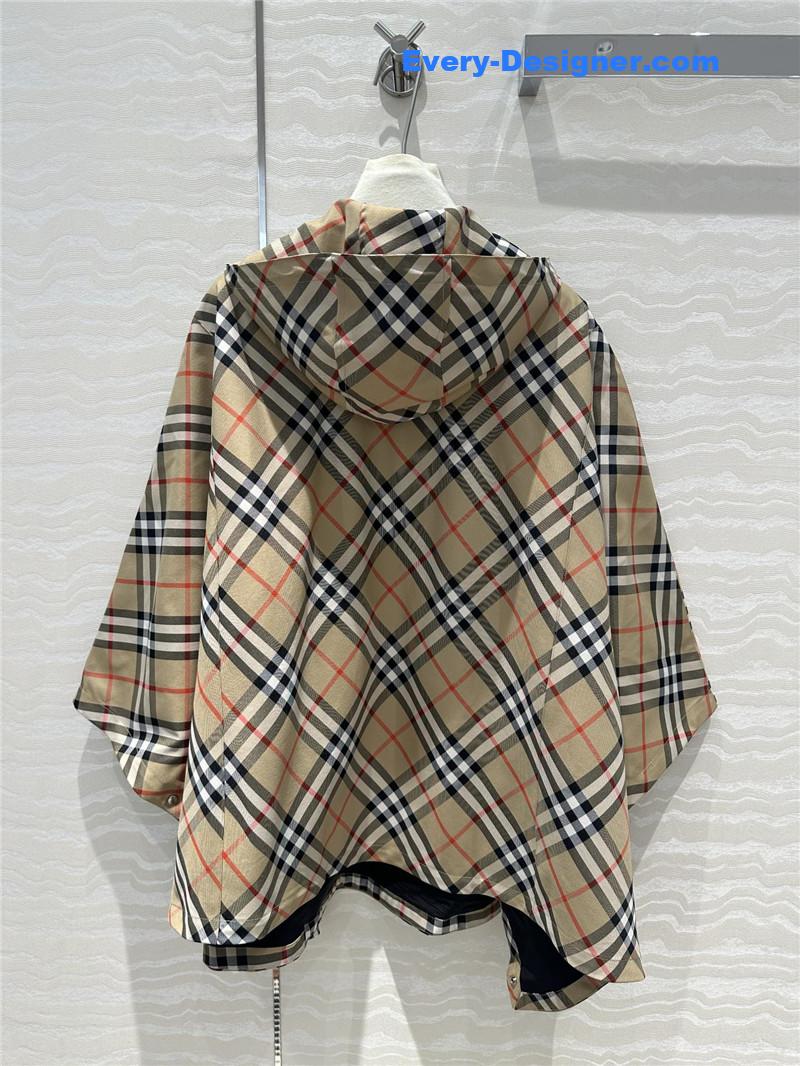 Bv*b*rry checkered cape cloak replica clothing site