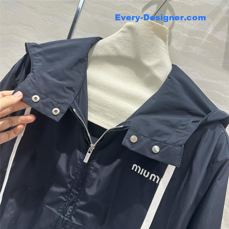 M1um1u zipper jacket chap replica designer clothes