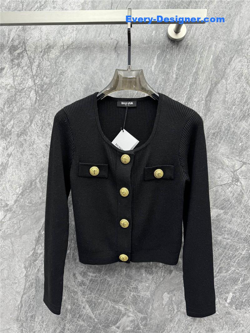 Balmain metal button knitted cardigan replicas clothes