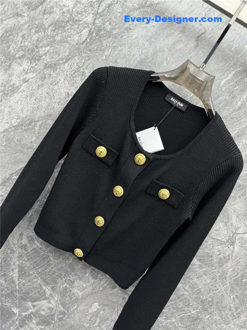 Balmain metal button knitted cardigan replicas clothes